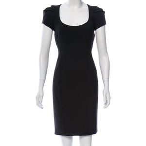 Zac Posen puff sleeve wool dress